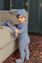 Load image into Gallery viewer, Striation layette set - sailor blue
