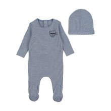 Load image into Gallery viewer, Striation layette set - sailor blue
