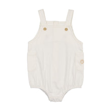 Load image into Gallery viewer, Summer glory boys romper - ivory and taupe
