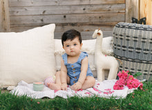 Load image into Gallery viewer, Summer glory girls romper - denim
