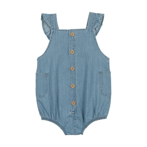 Summer glory girls romper - denim