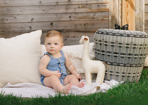 Summer glory boys romper - denim