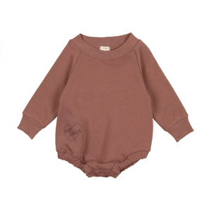 Sweatshirt romper - mulberry