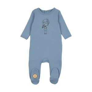Sweet scoops boy footie - Denim