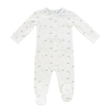 Load image into Gallery viewer, Berry pattern footie and bonnet - Blue
