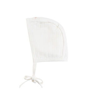 Pointelle footie and bonnet - Blush