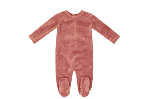 Embroidered heart layette set - Pink TD2806