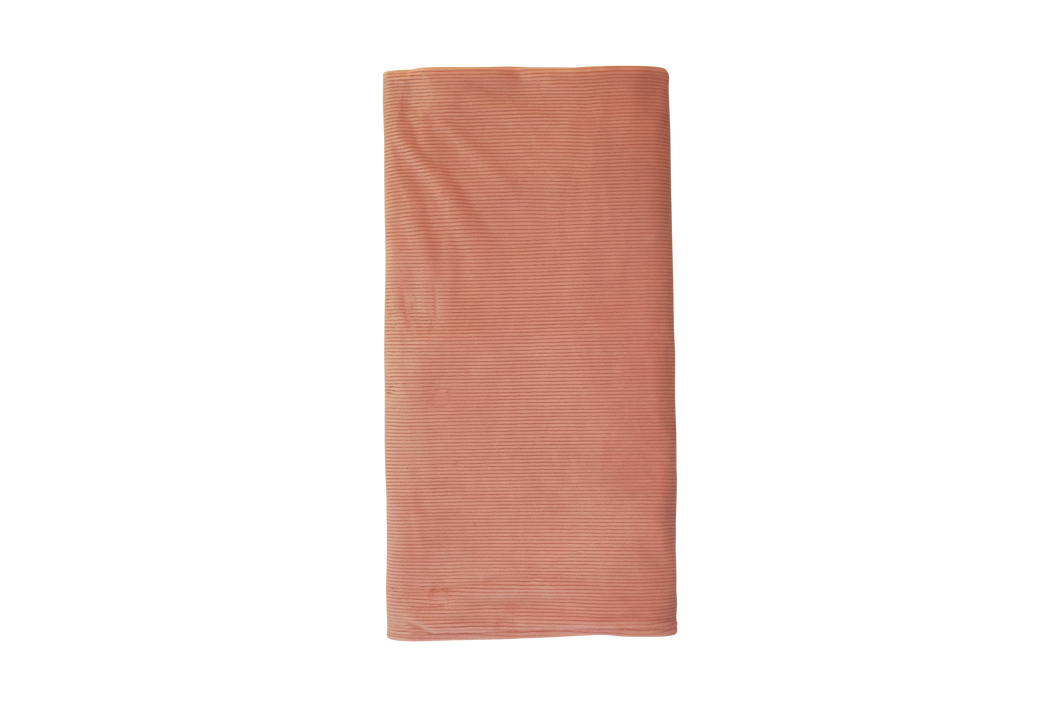 Rib velour blanket - Pink