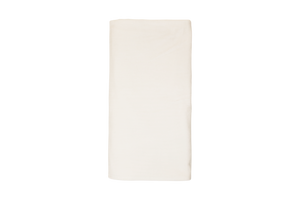 Rib velour blanket - White