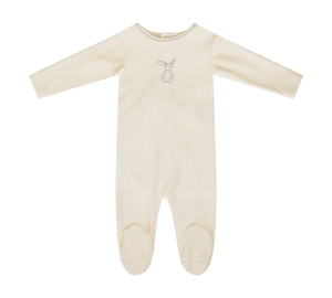 Bunny footie and beanie - Blue TD2825
