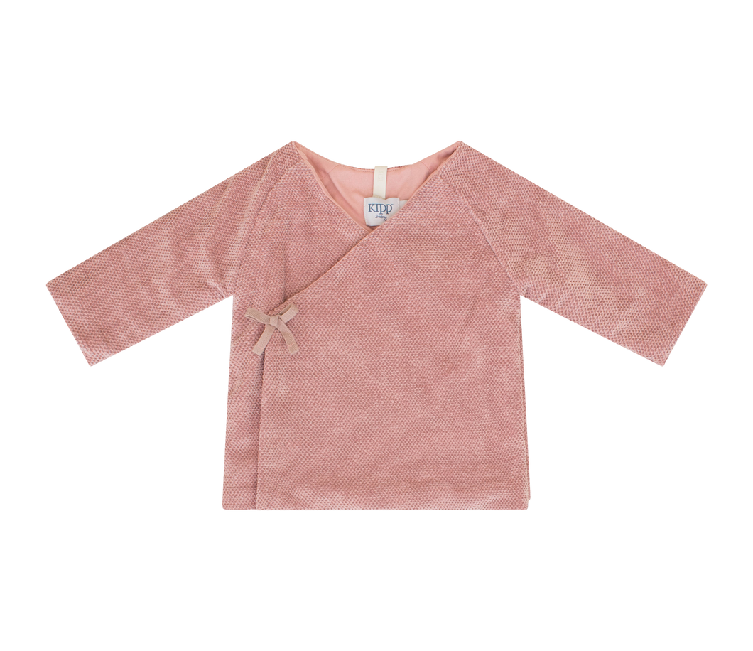 Chenille jacket and bonnet - Pink