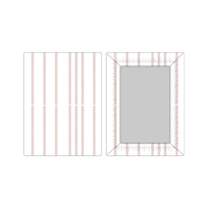Stripe fitted crib sheet - Pink