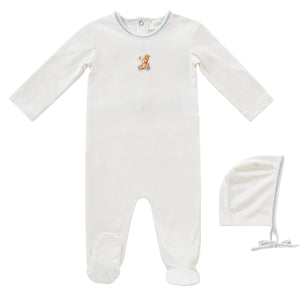 Teddy layette set - Blue