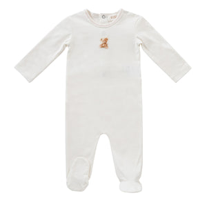 Teddy footie - Pink
