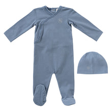 Load image into Gallery viewer, Logo wrap layette set - Blue

