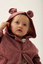 Load image into Gallery viewer, Soft mélange bamboo baby coat - Rose tea
