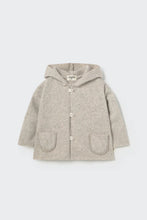 Load image into Gallery viewer, Soft mélange bamboo baby coat - Stone
