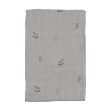 Load image into Gallery viewer, Tea time velour layette set - Dusty blue
