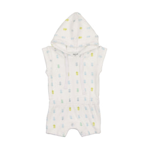 Terry pineapple romper - boys print
