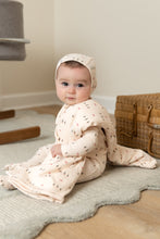 Load image into Gallery viewer, Topiaries and bows footie and bonnet  - vintage pink
