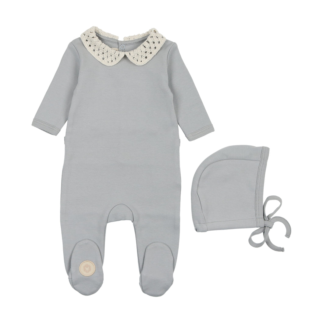 Touch of crochet boys gift set - pearl blue