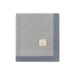 Two-tone knit blanket - flintstone