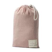 Load image into Gallery viewer, Domani Home - Gauze 3 Piece Crib Set in Pouch - Pink
