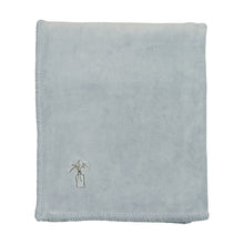 Load image into Gallery viewer, Velour embroidered edge layette set - cloud blue
