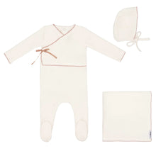 Load image into Gallery viewer, Classic velour kimono layette set - Girls
