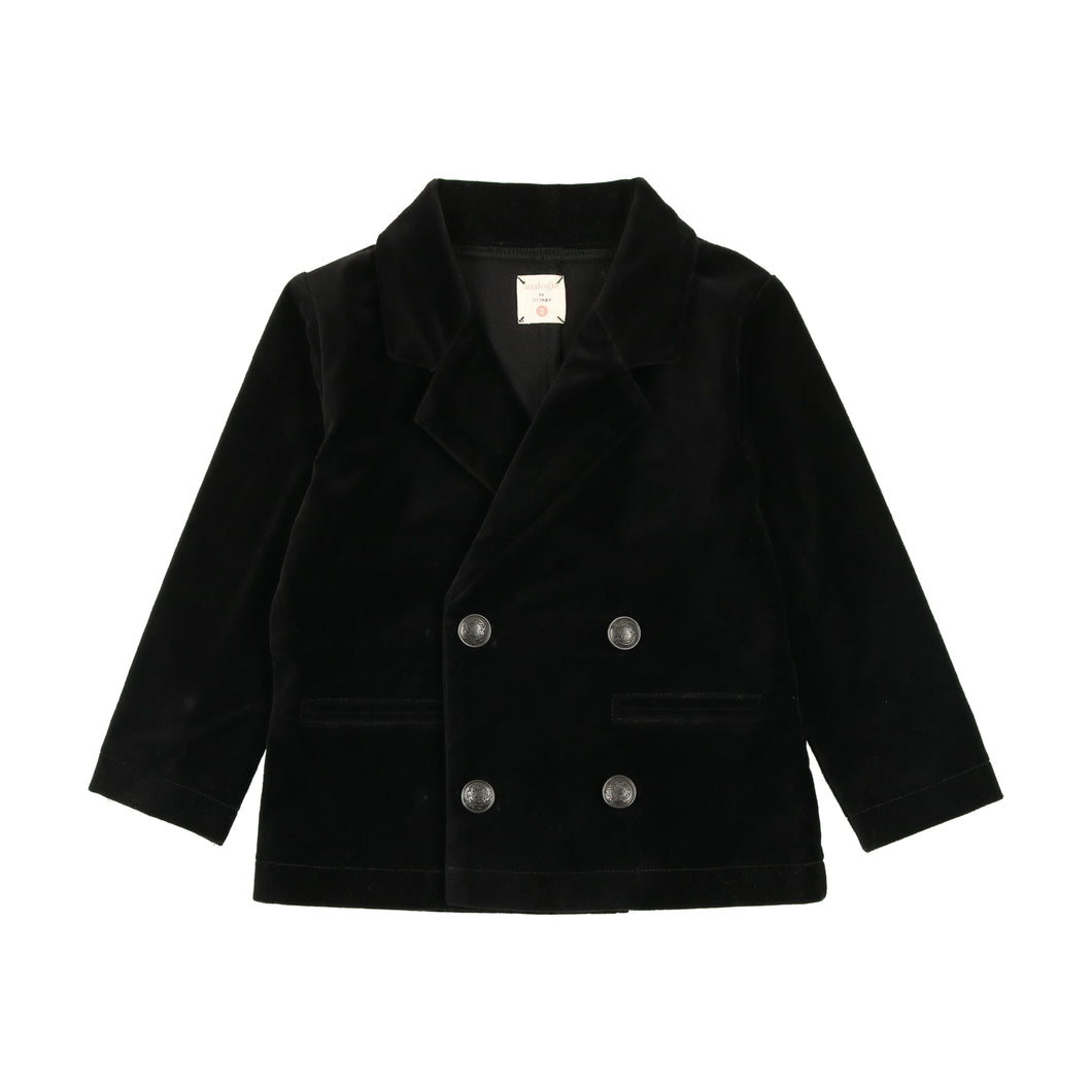 Velvet blazer - Black