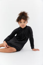 Load image into Gallery viewer, Velour rib dress - Black
