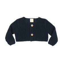 Load image into Gallery viewer, Waffle knit shrug - Navy
