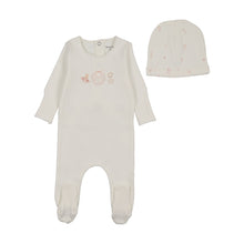 Load image into Gallery viewer, Watercolor Bib-White Girls Layette set
