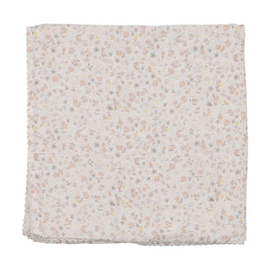 Whimsical bloom collar layette set - dusty pink