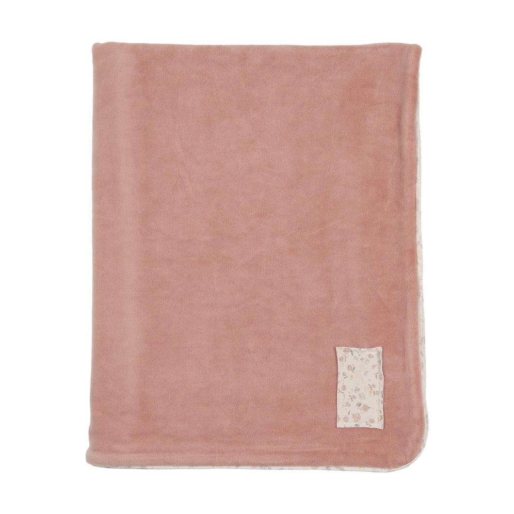 Whimsical bloom patch layette set - Dusty pink