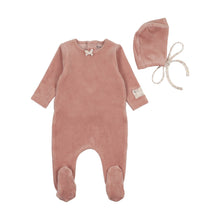 Load image into Gallery viewer, Whimsical bloom patch layette set - Dusty pink
