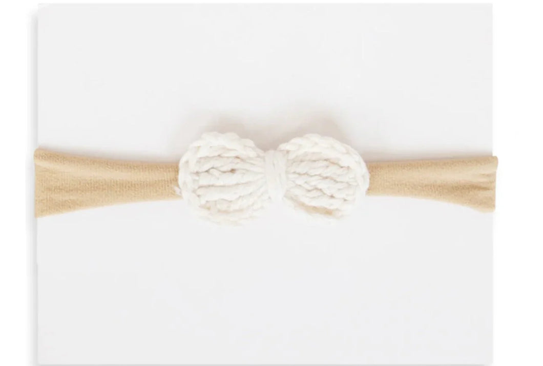 Crochet petite headband - Cream