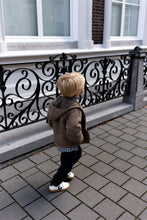 Load image into Gallery viewer, Mélange sherpa knit jacket - Taupe
