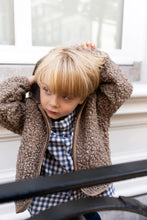 Load image into Gallery viewer, Mélange sherpa knit jacket - Taupe
