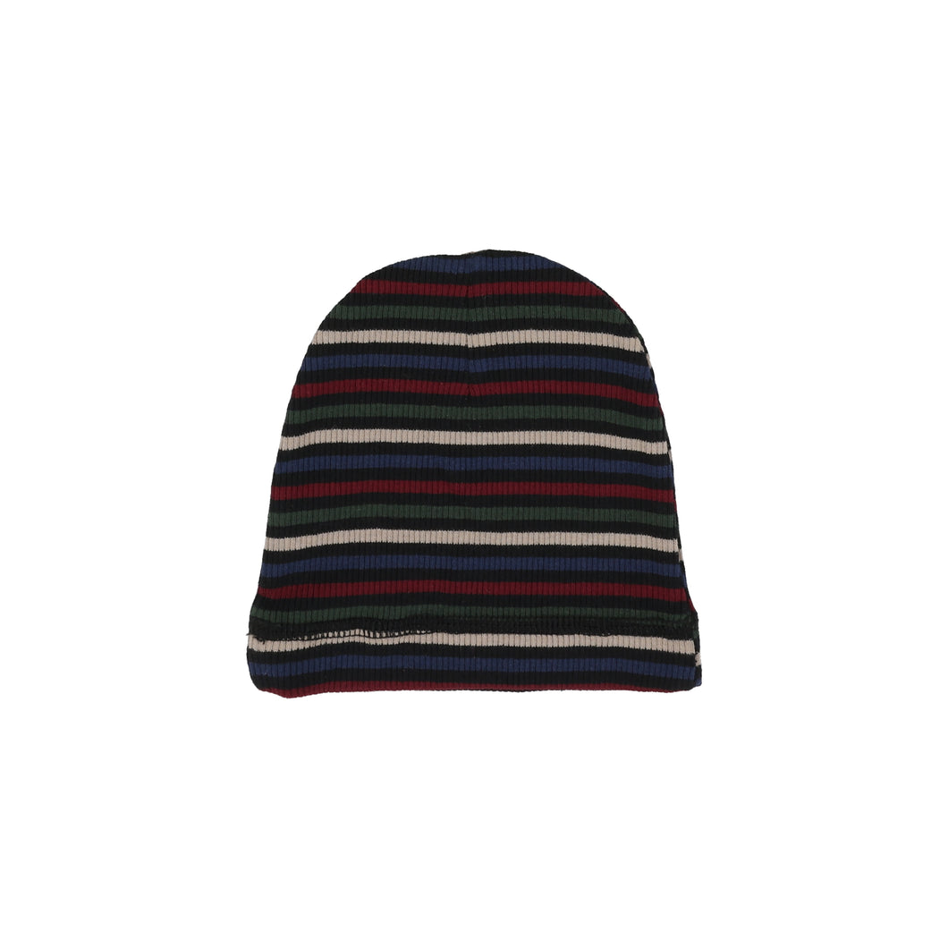 Henley footie and beanie - multistripe