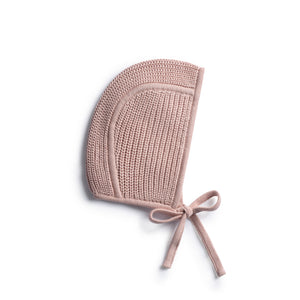Chunky knit bonnet - Blush