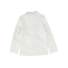 Load image into Gallery viewer, Seersucker piped blazer - dusty blue
