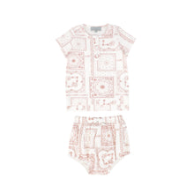 Load image into Gallery viewer, Paisley handkerchief print set - Pink
