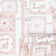 Load image into Gallery viewer, Paisley handkerchief print set - Pink

