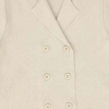 Load image into Gallery viewer, Knit double breasted short sleeve cardigan and shorts set - tan
