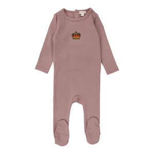 Crown footie - Mauve