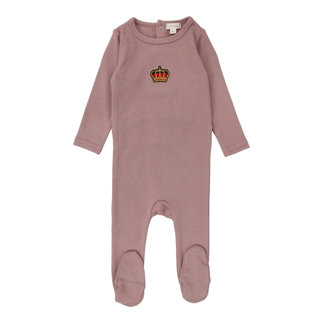 Crown footie - Mauve