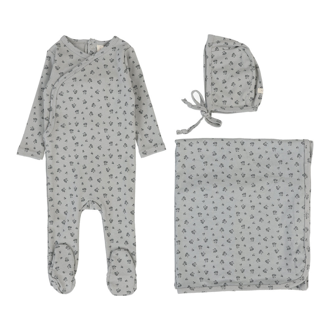 Bud layette set - Light blue