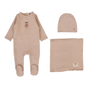 Graphic layette set - Dusty pink