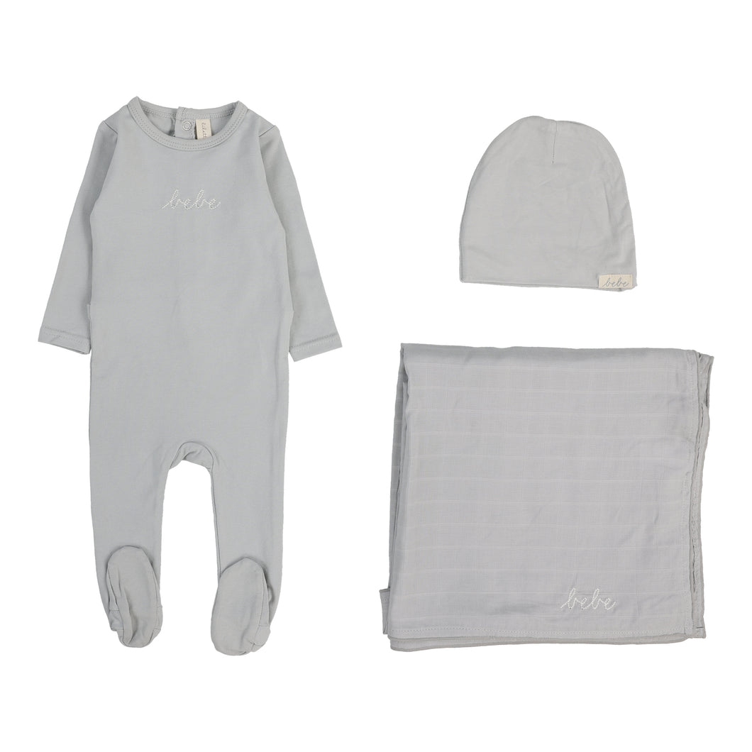 Take me home bebe layette set - Pale blue